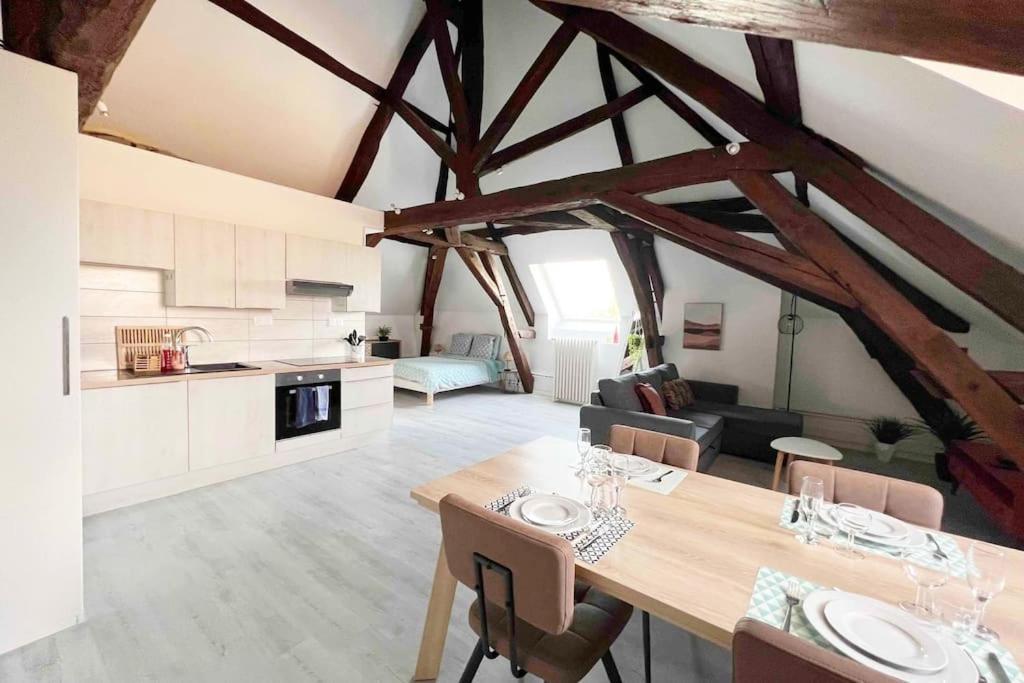 Charme Plein Coeur Auxerre - Parking Prive Apartman Kültér fotó